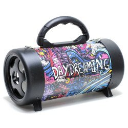 Digital Drum Design Bluetooth Wireless Speaker M09 (Graffiti Day Dream)